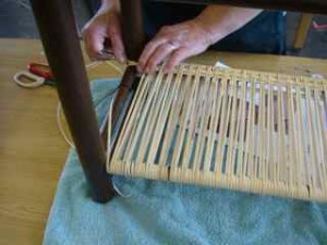 weaving a bench seat
