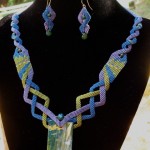 Necklace with coordinating earrings