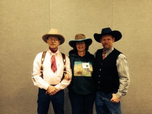 Cowgirl Kathleen and new cowboy friends