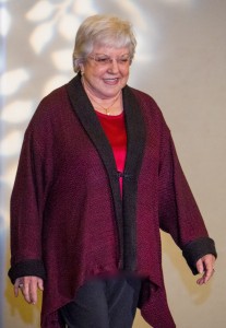 Co-Chair and Treasurer of CNCH2014 Arline Zirkil models her dressy jacket.
