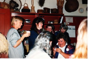 Christmas party 1989 at Maxine's studio
