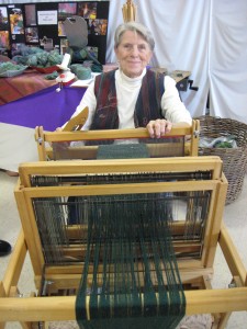 Ginny Gill demonstrating at the County Fair