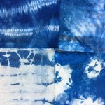 Indigo dyeing.Salz