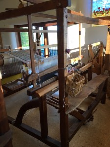 My first Barn Loom Maple/ Vermont. Note the long distance between harness and back beam