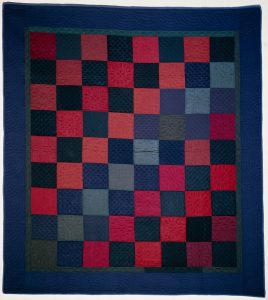 Amish Quilt Checkerboard pattern circa 1900