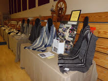 2015 display of scarves at the Natural Fiber Fair