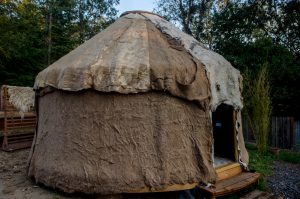 The Fibershed Yurt at West County Fiber Arts . photo by Kalie Cassel-Feiss