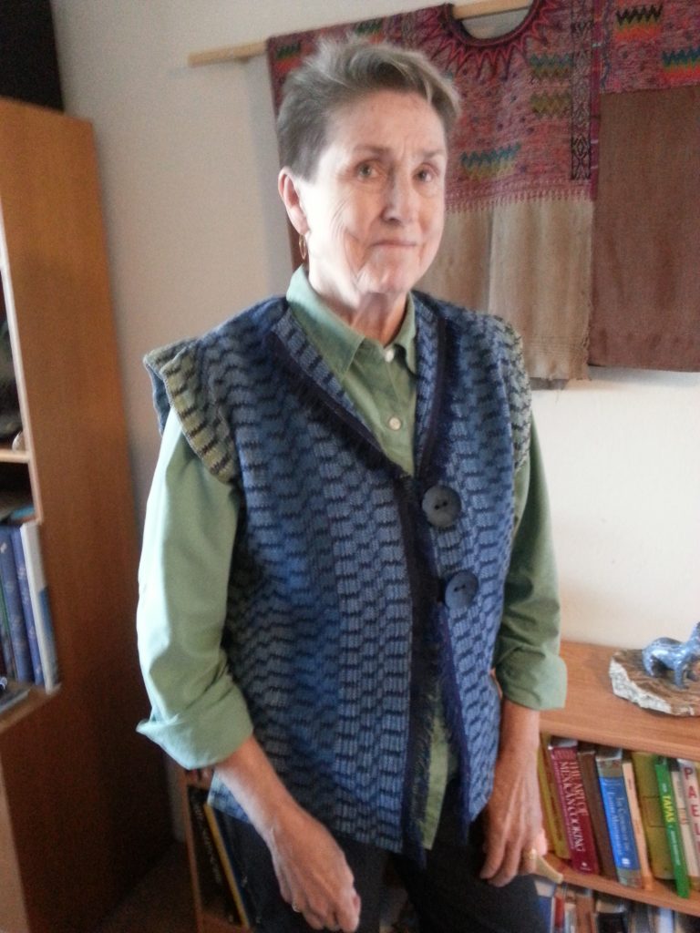 Sue in her Camouflage vest