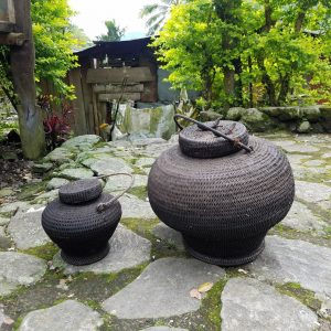 Still used rattan storage baskets in Ifuga0 village