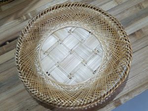 tray in style of Japanese weaving