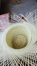 hat in style of Japanese weaving